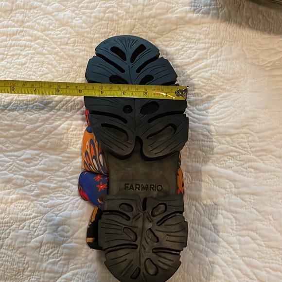 NEW Farm Rio Mixed Prints Puffy Sandal in size 11 - Picture 5 of 5